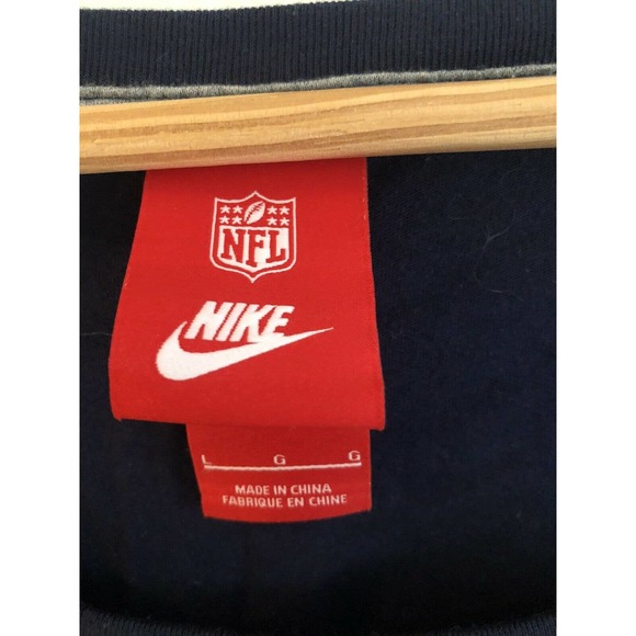 Nike Chicago Bears Shirt Womens L Long Sleeve Gray Orange NFL Logo - Picture 5 of 6